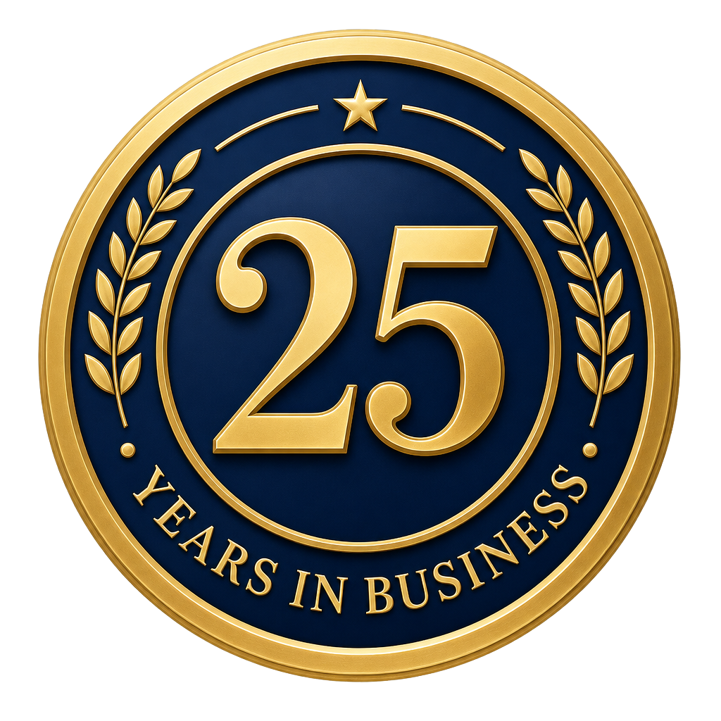 25 years in business